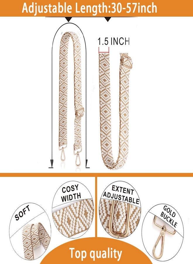 S-Jacorry Purse strap replacement Crossbody strap replacement straps for handbags Purses straps Wide Shoulder Strap Adjustable Canvas Straps Replacement Belts - Image 3